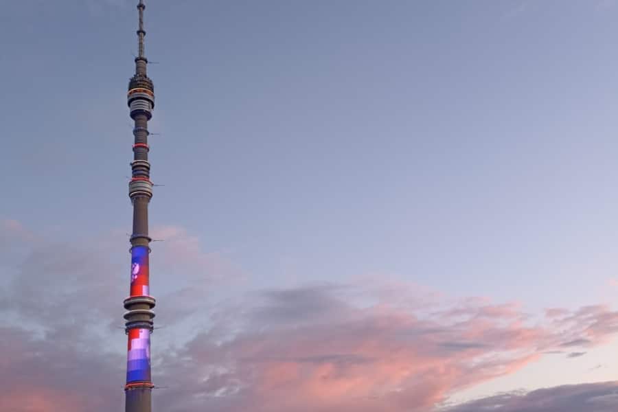 Ostankino Tower on the route of the walking tour of VDNKh