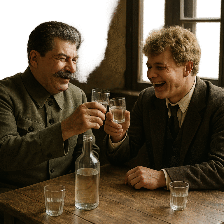 Secret meeting of Stalin and Yesenin on Arbat