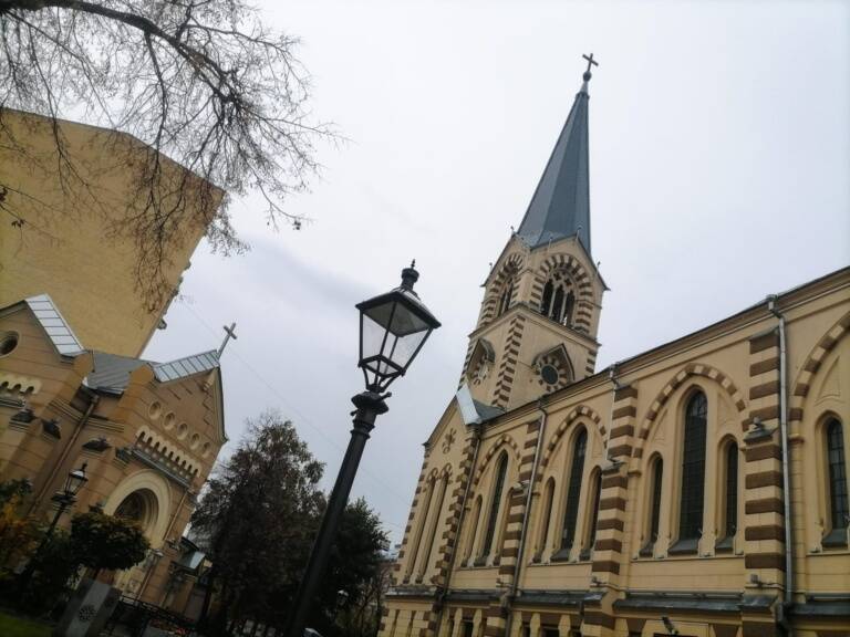 Прогулка по Ивановской горке. Лютеранский собор святых Петра и Павла