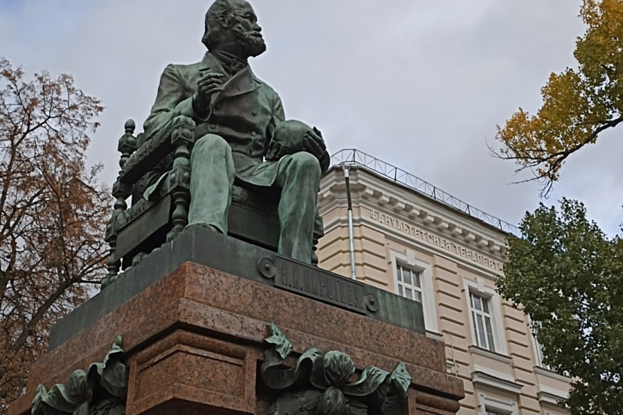 Excursion to the Clinical Town. Monument to Pirogov in Khamovniki. Walking tour with a guide