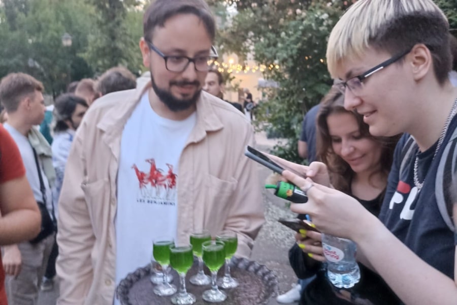Yandex ate a cricket during a drinking excursion