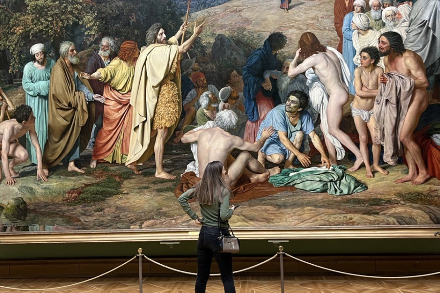 Милена и картина "Явление Христа народу". Экскурсия по Третьяковке