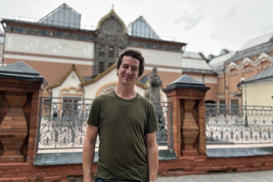 Француз посетил Третьяковскую галерею