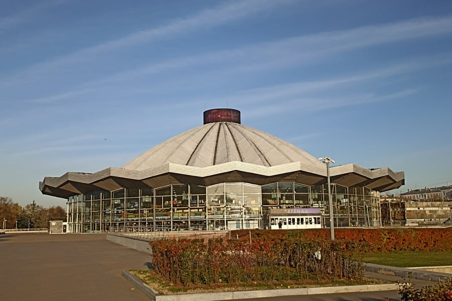 The Great Moscow Circus on Vernadsky Avenue. Walking Tour of Vorobyovy Gory. Soviet Modernism