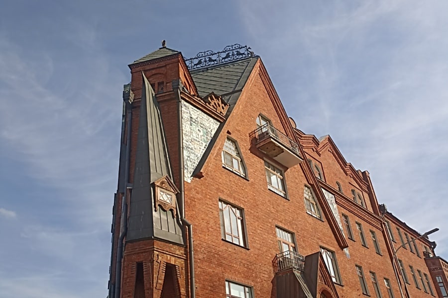 Дом-терем Перцова в русском стиле. Пешая экскурсия по Золотой Миле в Москве