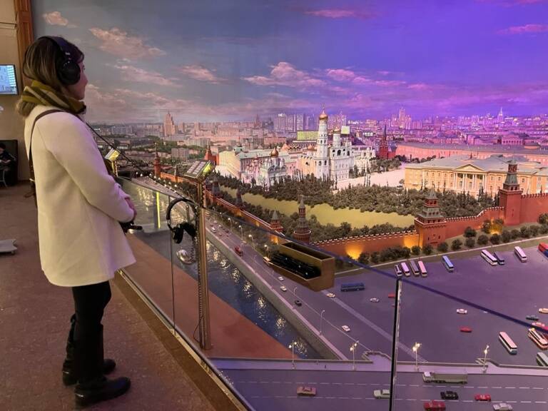 Диорама Москвы в отеле "Рэдиссон". Прогулка по Москве на английском языке
