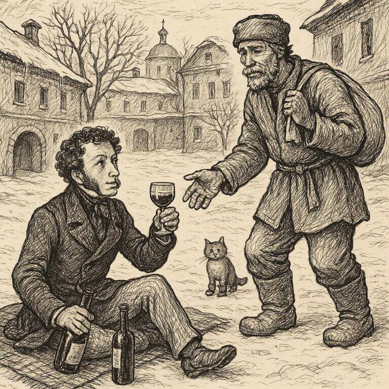 How Pushkin and a peasant shared wine in Moscow