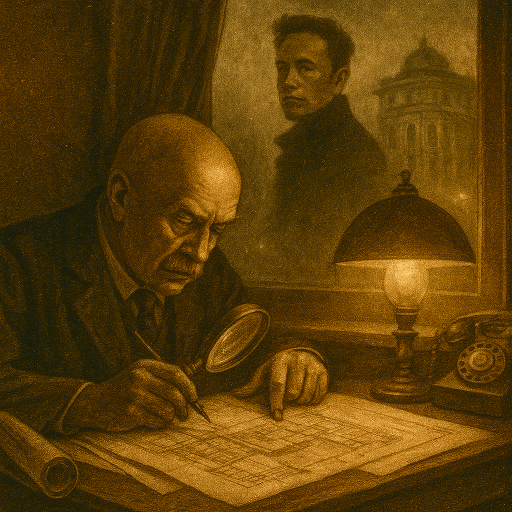 An Autumn Evening in Moscow: The National Hotel and a Mysterious Silhouette