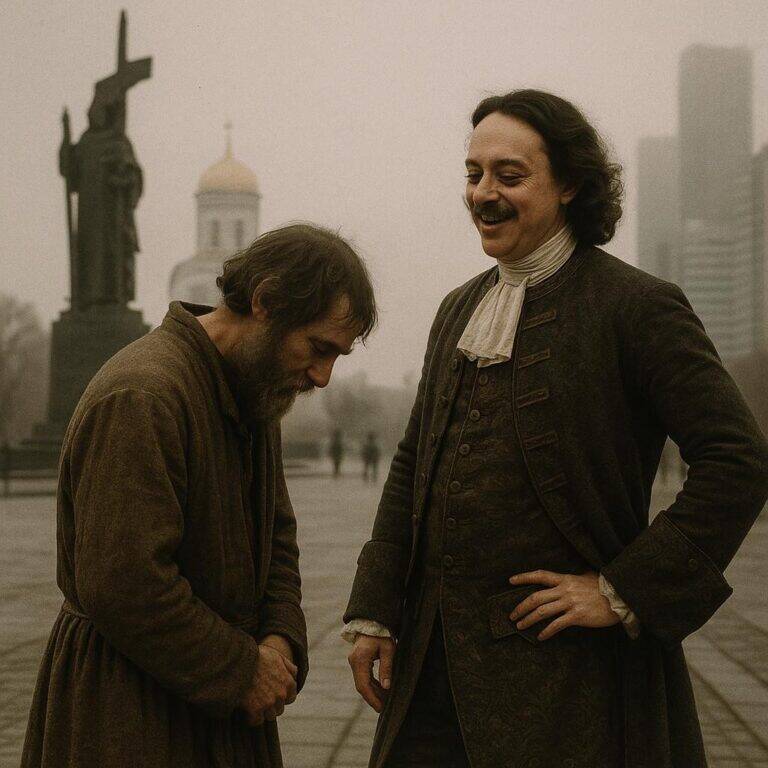 Peter the Great and a Peasant on Poklonnaya Hill: Meeting of Times
