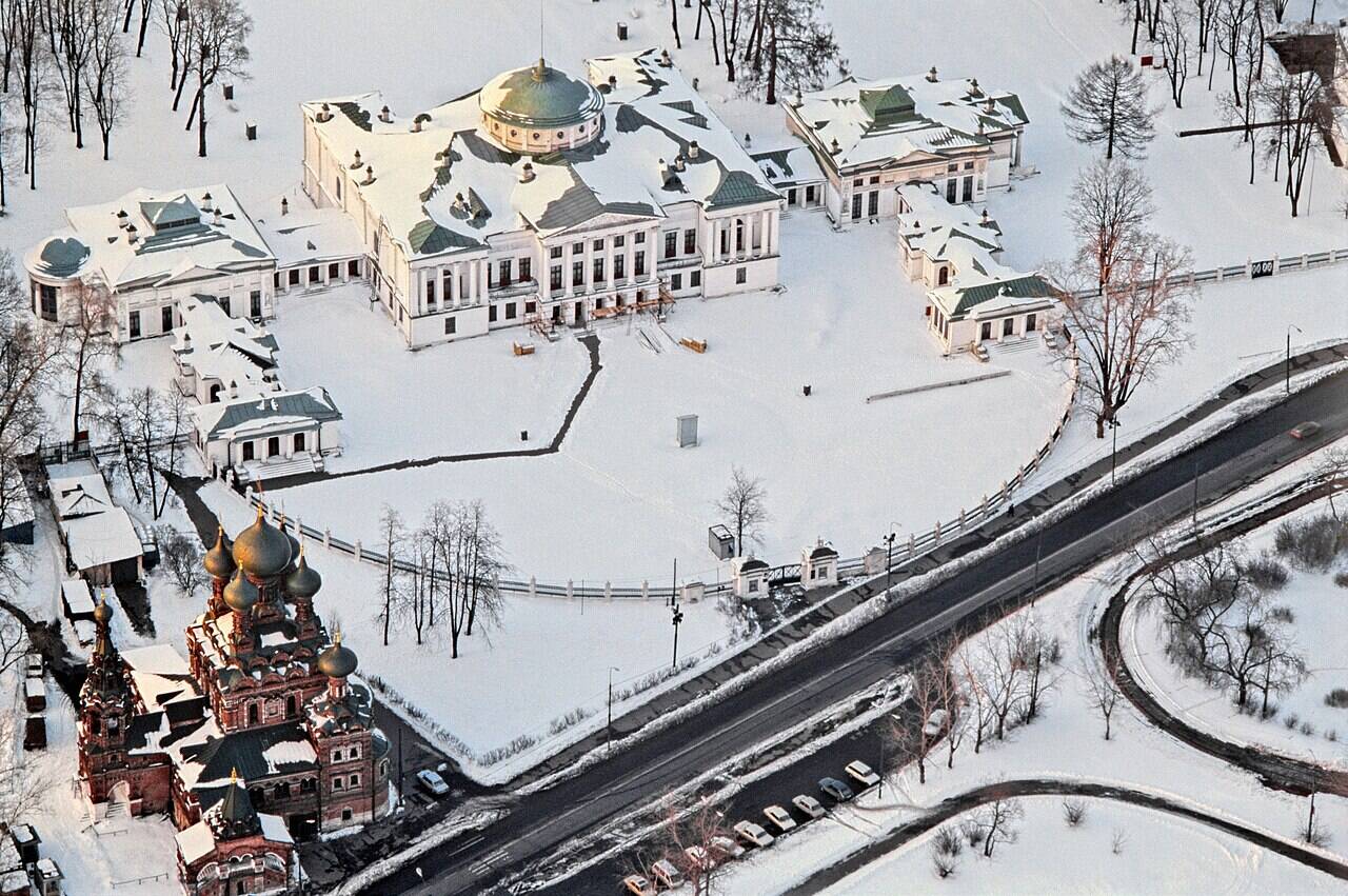 Усадьба Останкино с высоты в 1997 году