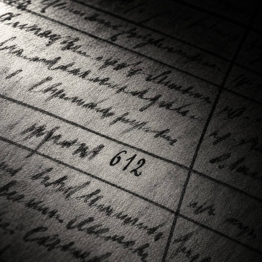 Запись № 612 о браке Сергея Есенина и Айседоры Дункан, зарегистрированном 2 мая 1922 года.